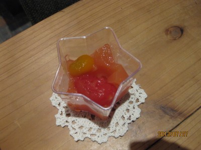 トマトのジュレ
