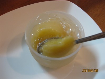 桃のケーキ
