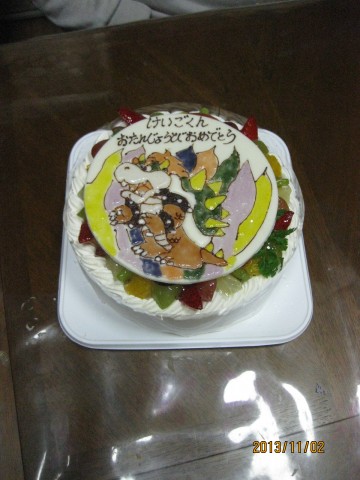 天たまキャラクターバースディケーキ