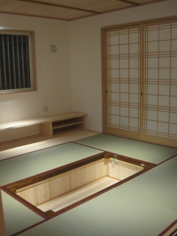 和室,堀座卓
