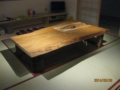 杉の座卓