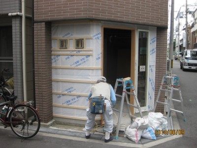 サッシ取付