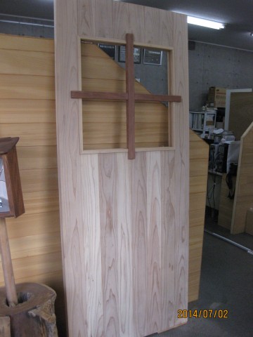 木製建具,杉巾ハギ