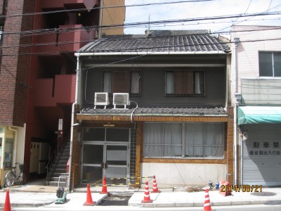 玄関戸入替,大阪の家,築１００年の家