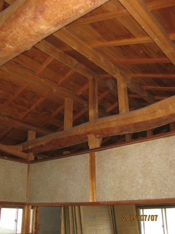 小屋組,丸太組