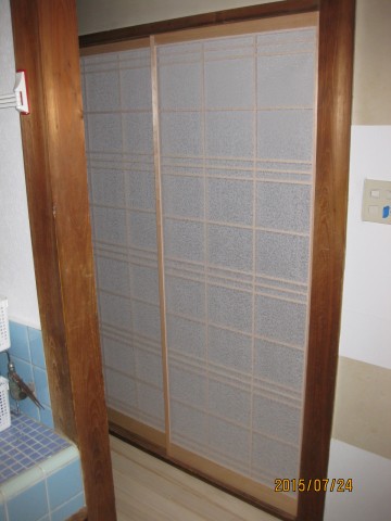 和室改修,木製建具工事