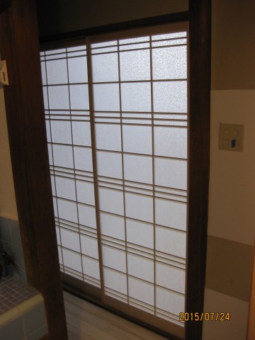 和室改修,木製建具工事
