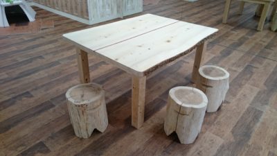 四角いテーブル，樅の木，天然乾燥材